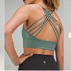 Lululemon Free to Be Long-Line Bra *Wild 14 tidewater teal